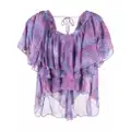 ISABEL MARANT Angele printed blouse - Purple