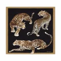 Dolce & Gabbana leopard-print silk quilt blanket - Black