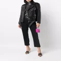 Dolce & Gabbana studded belted biker jacket - Black