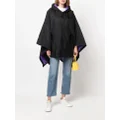 Mackintosh SIMA hooded poncho - Black