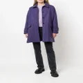 Mackintosh HUMBIE wool overcoat - Purple