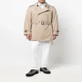 Mackintosh ST JOHN gabardine short trench coat - Neutrals