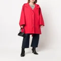 Mackintosh BONI RAINTEC hooded poncho - Red