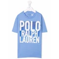Ralph Lauren Kids logo-print cotton T-shirt - Blue
