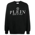 Philipp Plein logo-print crew neck sweatshirt - Black