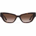 Dolce & Gabbana Eyewear DG crossed sunglasses - Brown