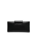 Diesel Julie logo-plaque leather wallet - Black