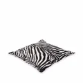 Dolce & Gabbana large zebra-print duchesse cotton cushion - Black
