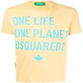 Dsquared2 One Life One Planet T-shirt - Yellow