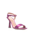 Alberta Ferretti metallic tapered-heel sandals 105mm - Purple