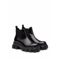 Prada Moonlith brushed leather Chelsea boots - Black