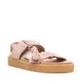 Clarks Originals Crepe tassel-embellished platform sandals - Pink