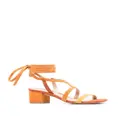 Stuart Weitzman Sue ankle-tied sandals - Orange