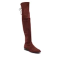 Stuart Weitzman tie-fastened knee-length boots - Red