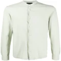 Dell'oglio collarless cotton shirt - Green