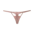 Fleur Of England Lilian lace-panel thong - Pink