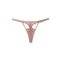 Fleur Of England Lilian lace-panel thong - Pink