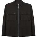 Balmain zip-up cotton shirt - Black