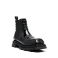 Balmain panelled quilted boots - Black