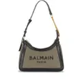 Balmain small logo-print shoulder bag - Grey