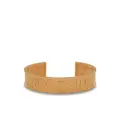 Balmain logo-debossed cuff bracelet - Gold