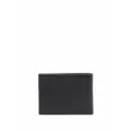 Emporio Armani logo-embossed leather wallet - Black