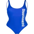Dsquared2 logo print swimsuit - Blue