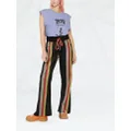 ETRO striped flared trousers - Black