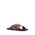 Bally crossover-straps leather sandals - Brown