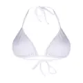 Moschino Double Question Mark bikini top - White