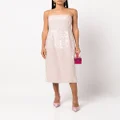 Adam Lippes sequin-detail party dress - Pink