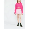 Moschino scalloped-hem logo shorts - Pink