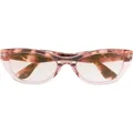 TOM FORD Eyewear tortoiseshell-effect cat-eye sunglasses - Pink