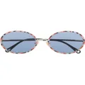 Chloé Eyewear Vitto round-frame sunglasses - Blue