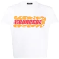 Dsquared2 Wave logo-print T-shirt - White