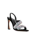 Alexandre Birman crystal-embellished leather sandals - Black