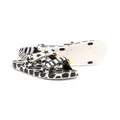Mini Melissa contrast pattern open toe sandals - Black