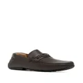 Bally double B logo plaque loafers - Brown