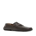 Bally logo-plaque leather loafers - Brown