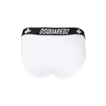Dsquared2 logo-waistband briefs - White