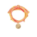 Aurelie Bidermann Honolulu flower charm bracelet - Orange