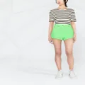 MSGM high-waist denim shorts - Green