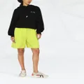 MSGM high-waisted shorts - Yellow