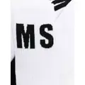 MSGM logo-print detail socks - White