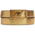 Giuseppe Zanotti Linum snakeskin-effect belt - Gold