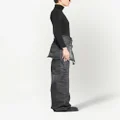 Balenciaga Cut-up denim miniskirt - Black
