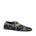 Marni all-over logo-jacquard loafers - Black