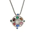 Christian Dior Pre-Owned 1980s stone-embellished pendant necklace - Silver