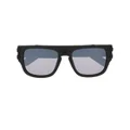 Philipp Plein flat-brim square sunglasses - Black