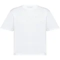 Prada raised logo round-neck T-shirt - White